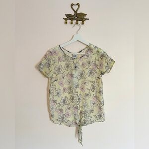 Vero moda y2k floral lace blouse size M NWT